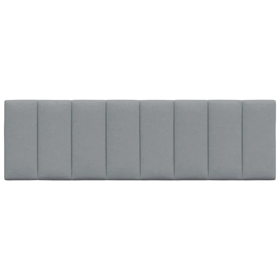 Coussin de tête de lit Hanko gris clair 160 cm tissu - 4