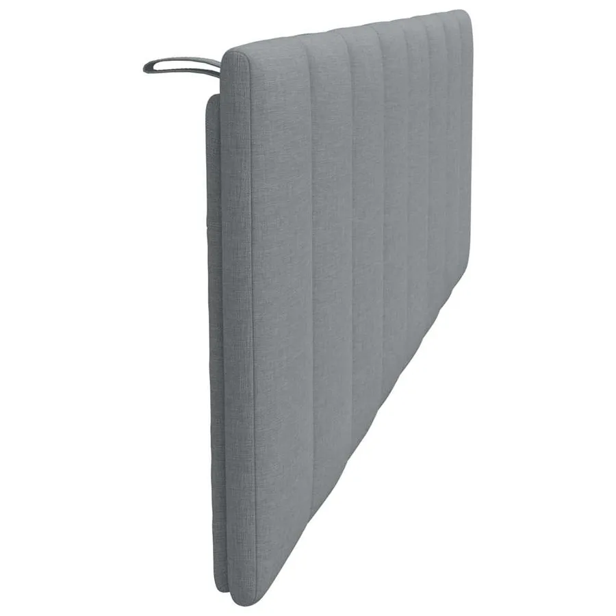 Coussin de tête de lit Hanko gris clair 160 cm tissu - 5