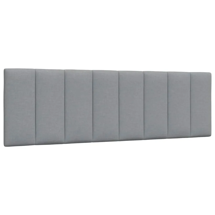 Lit avec matelas Hanko gris clair 160x200 cm tissu - 9