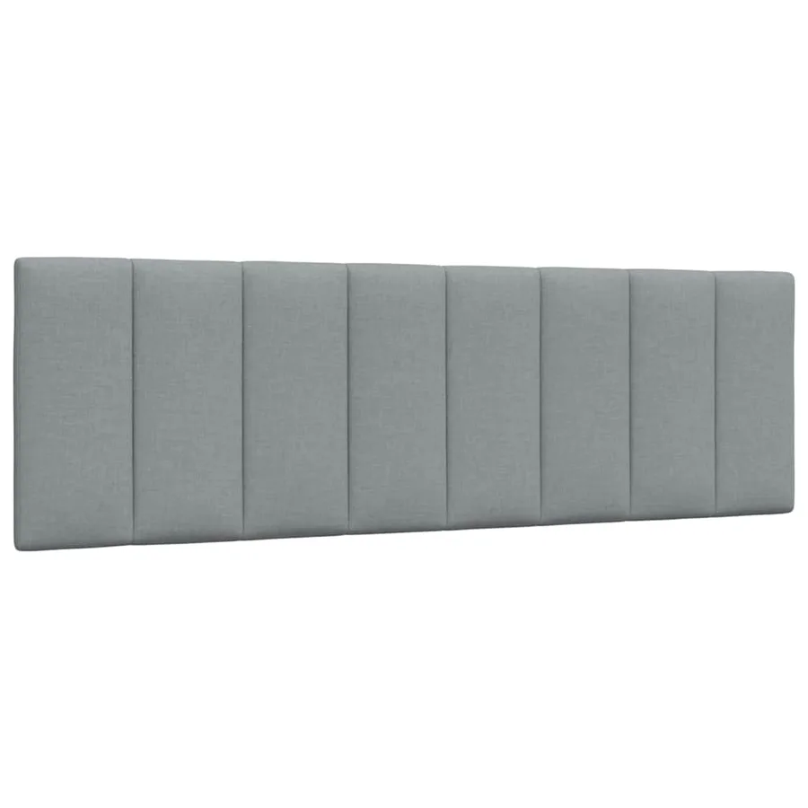 Cadre de lit sans matelas Hanko gris clair 160x200 cm tissu - 7