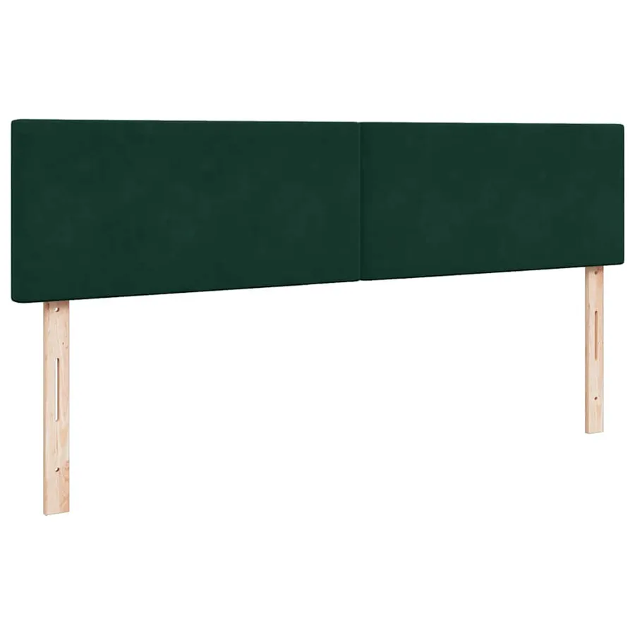 Cadre de lit ottoman avec matelas vert foncé 180x200 cm velours - 8