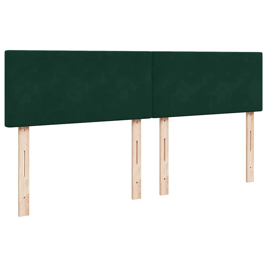 Cadre de lit ottoman avec matelas vert foncé 180x200 cm velours - 11
