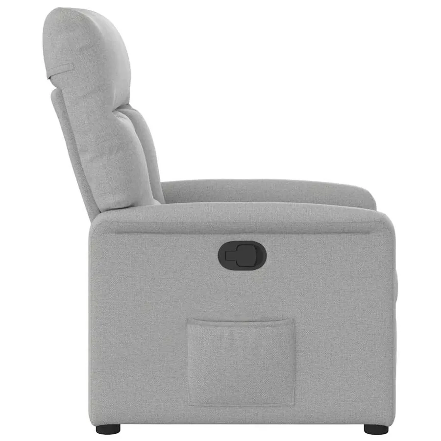 Fauteuil inclinable gris nuage tissu - 4