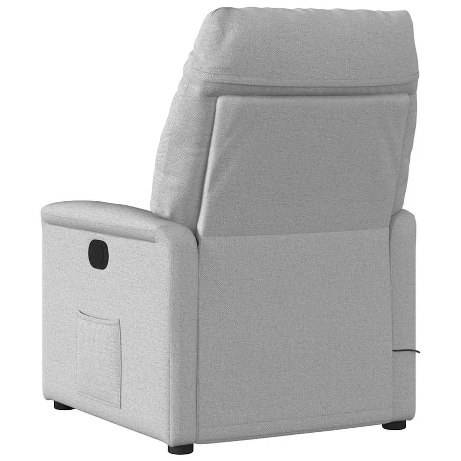 Fauteuil inclinable gris nuage tissu - 5