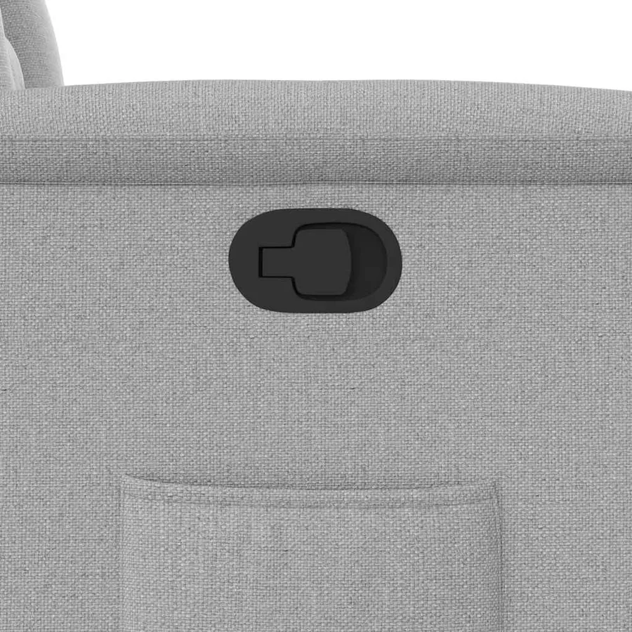 Fauteuil inclinable gris nuage tissu - 9