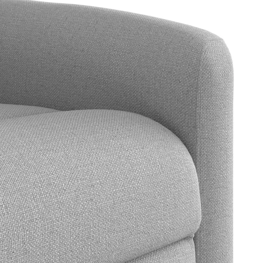 Fauteuil inclinable électrique gris nuage tissu - 12