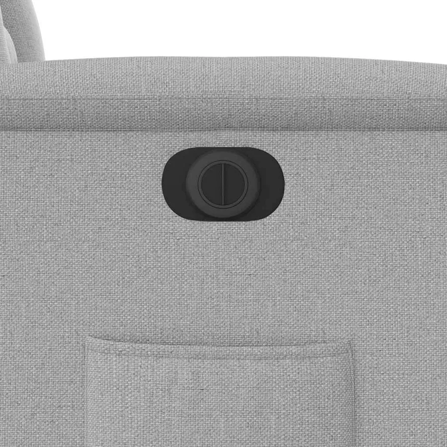Fauteuil inclinable électrique gris nuage tissu - 12
