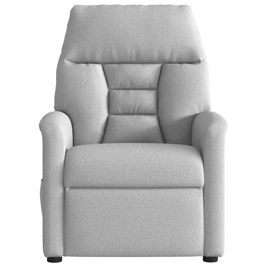 Fauteuil inclinable électrique gris nuage tissu - 5