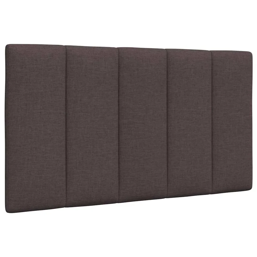 Cadre de lit sans matelas Hanko marron foncé 90x200 cm tissu - 7