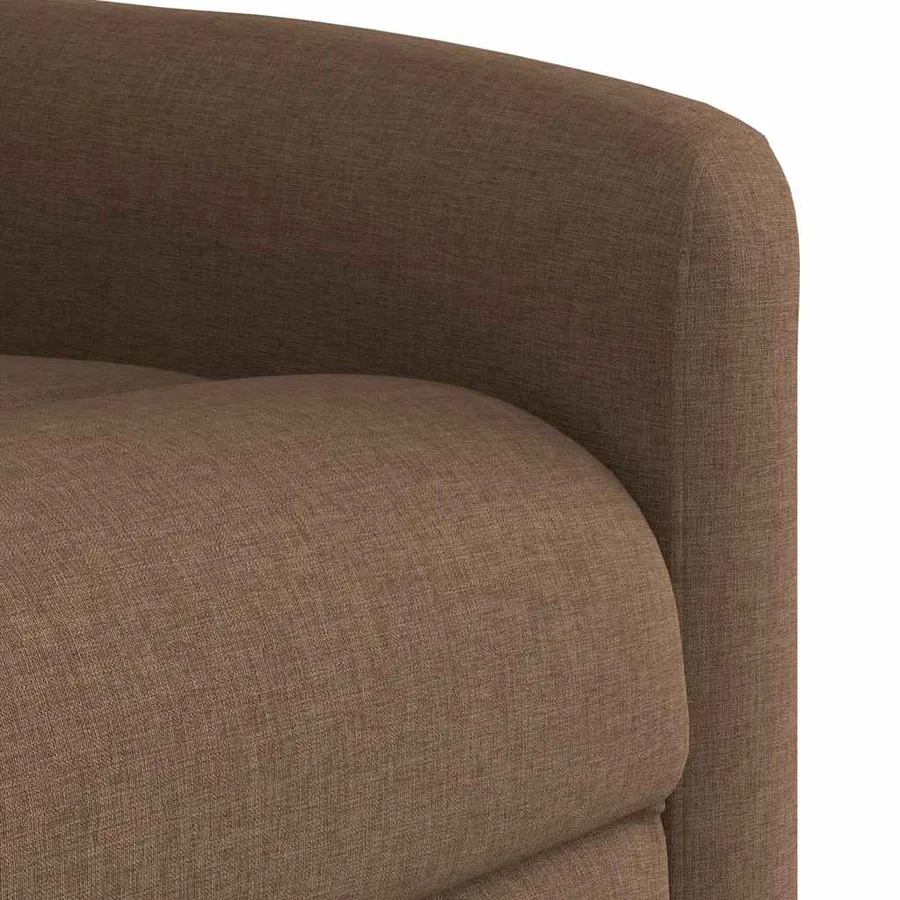 Fauteuil inclinable électrique Marron Tissu - 11
