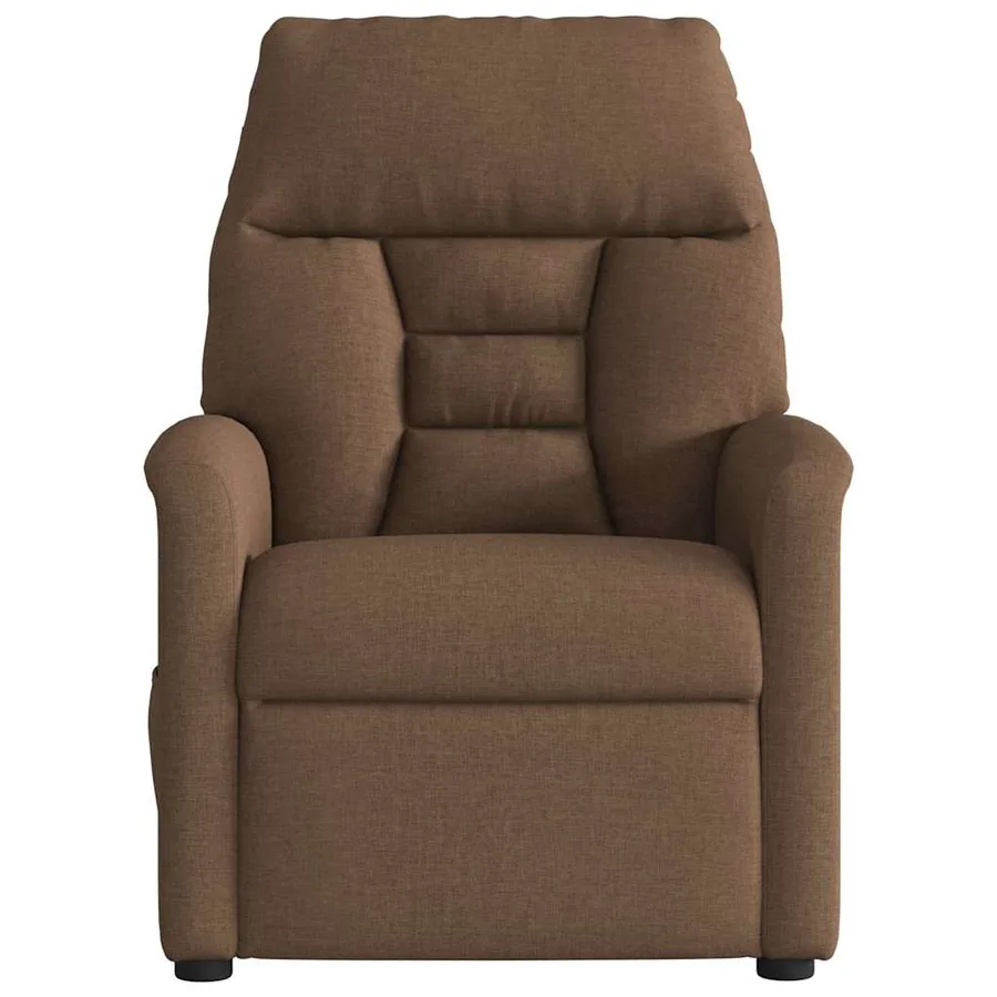Fauteuil inclinable électrique Marron Tissu - 5