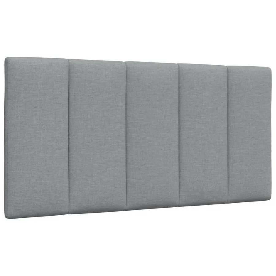 Cadre de lit sans matelas Hanko gris clair 100x200 cm tissu - 7