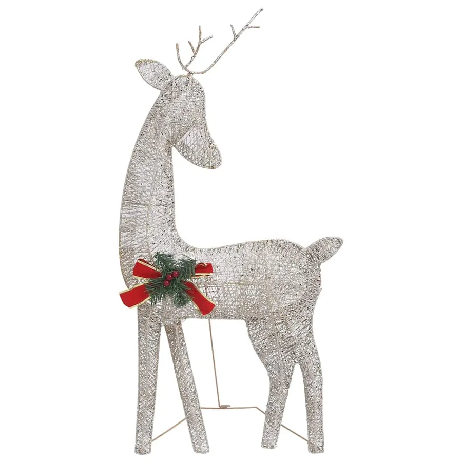 Rennes de Noël 6 pcs Doré Blanc chaud Maille - 4