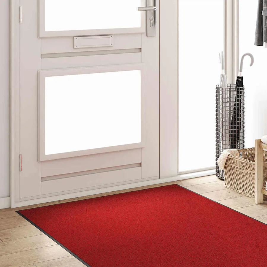 Tapis d'entrée Rouge et Noir 120 x 250 cm 100% Polyamide - 3