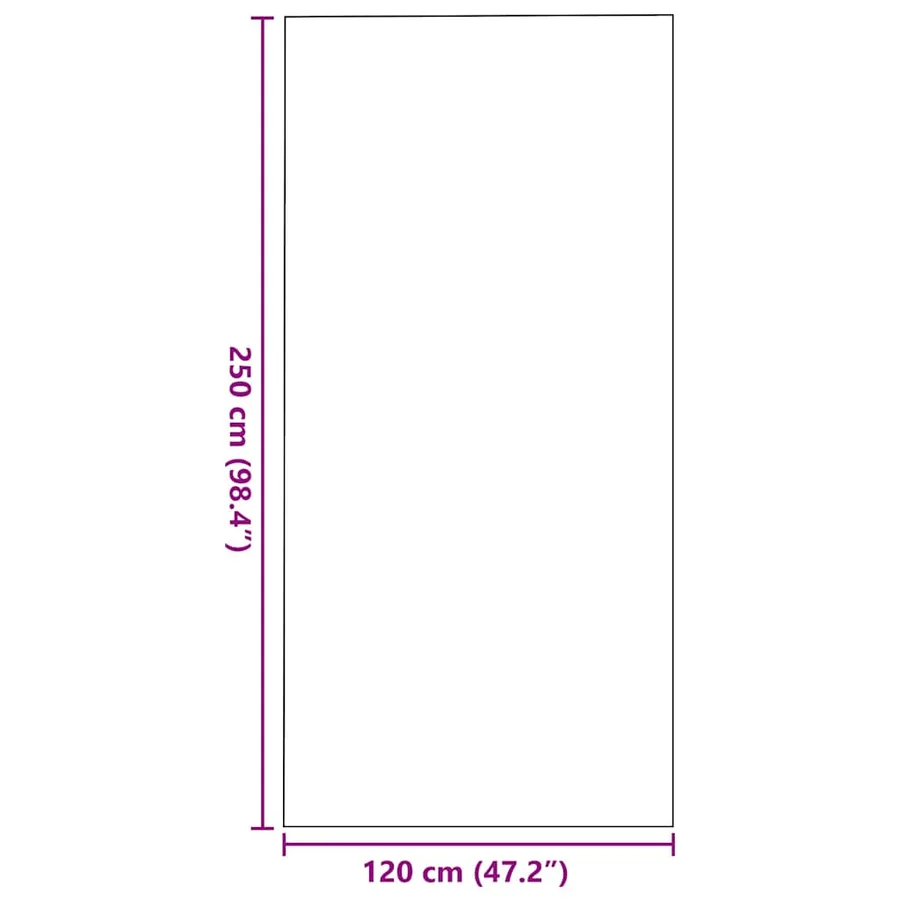 Tapis d'entrée Rouge et Noir 120 x 250 cm 100% Polyamide - 7