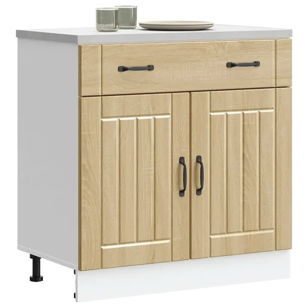 Armoire de cuisine Lucca chêne sonoma bois ingénierie