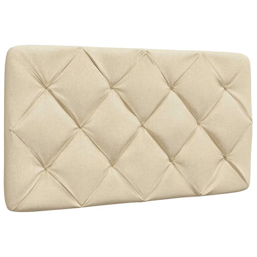 Lit avec matelas crème 90x190 cm tissu - 9