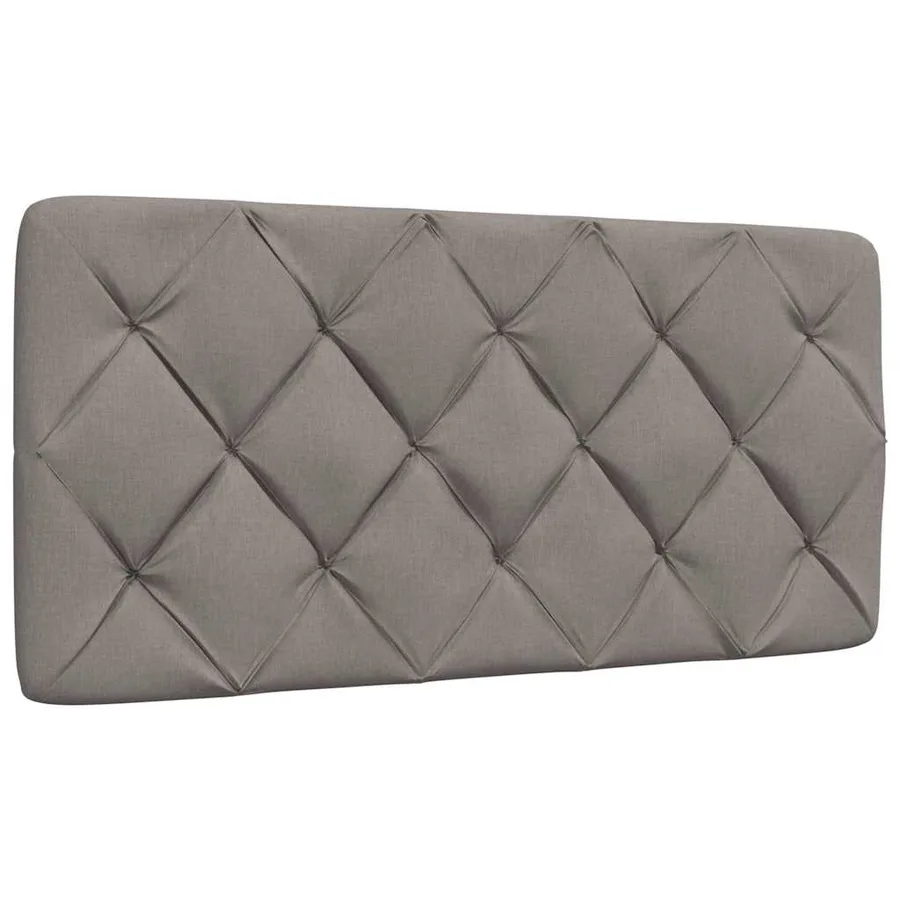 Lit avec matelas taupe 100x200 cm tissu - 9