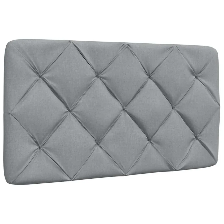 Lit avec matelas gris clair 90x200 cm tissu - 9