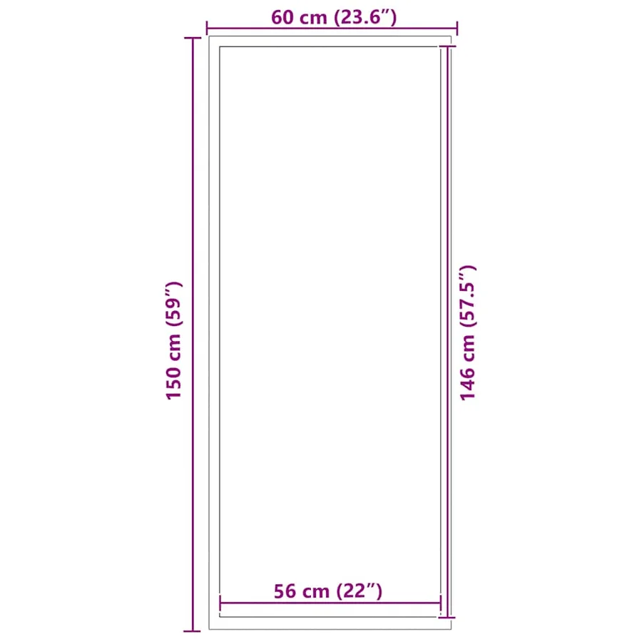 Paillasson marron 60x150 cm - 7