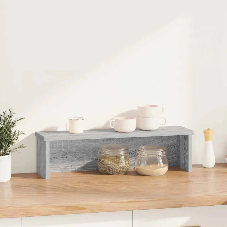 Étagère de cuisine empilable sonoma gris 60x15x16 cm - 2