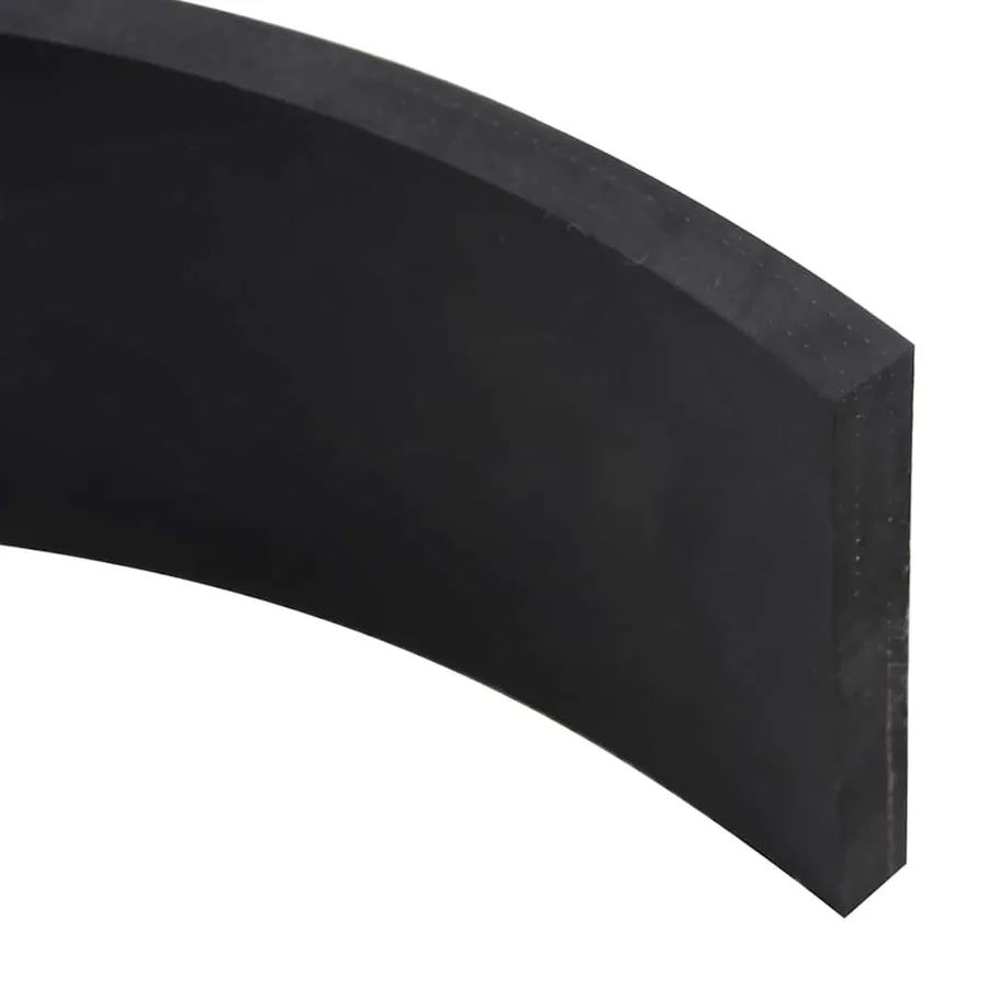Bordure en caoutchouc de chasse-neige noir 80x10x1 cm - 4