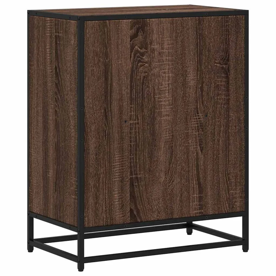 Bibliothèque chêne marron 60x35x76 cm bois d'ingénierie - 6
