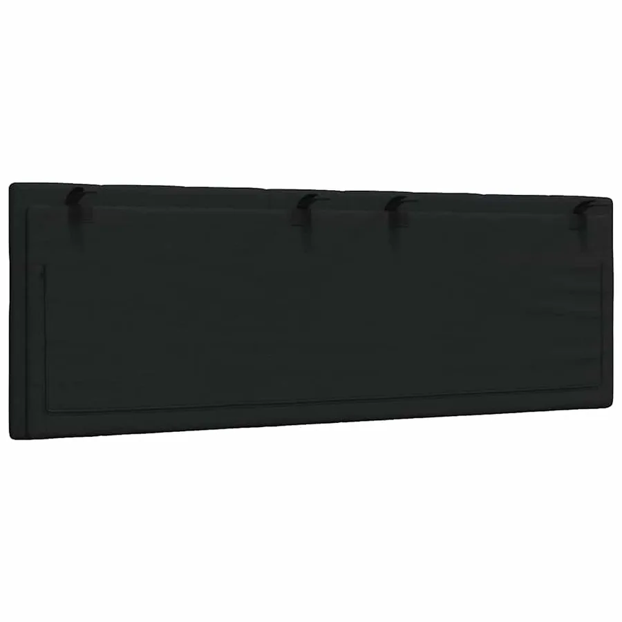 Coussin de tête de lit Hanko noir 120 cm tissu - 6