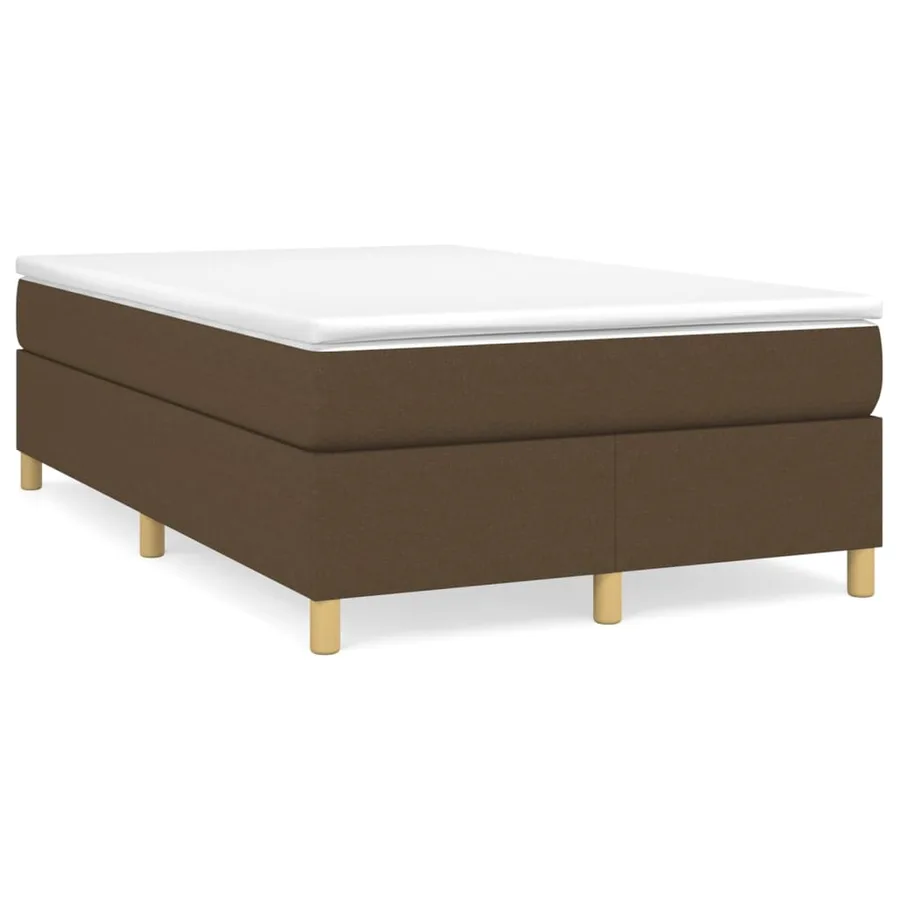 Sommier à lattes de lit avec matelas Marron foncé 120x200 cm - 2