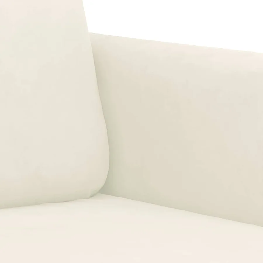 Ensemble de canapés 3 pcs crème velours - 6