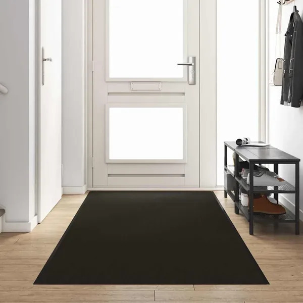 Tapis d'entrée Noir 120 x 350 cm 100% Polyamide