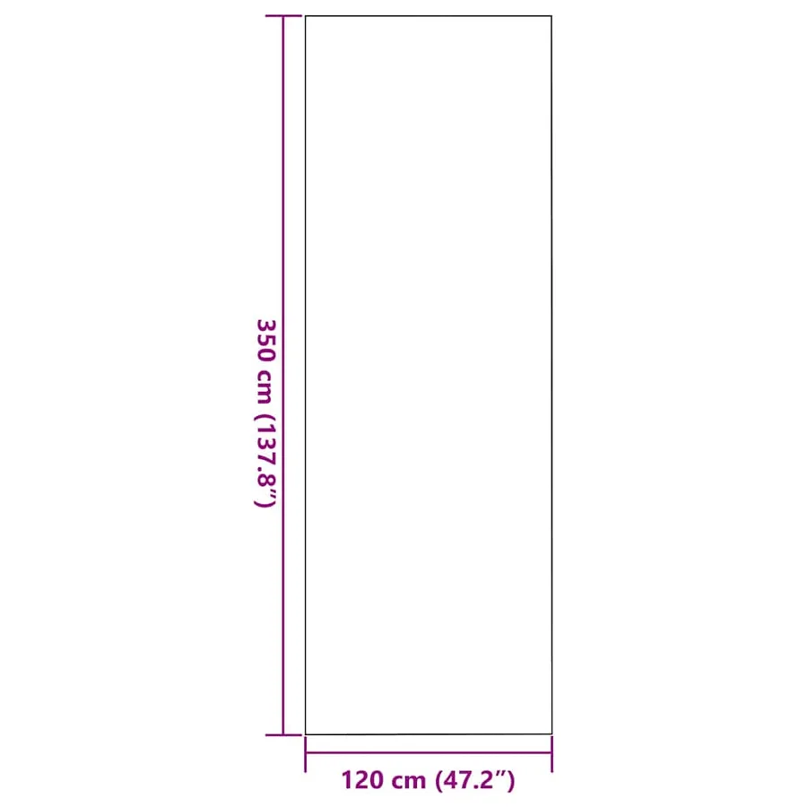 Tapis d'entrée Noir 120 x 350 cm 100% Polyamide - 7