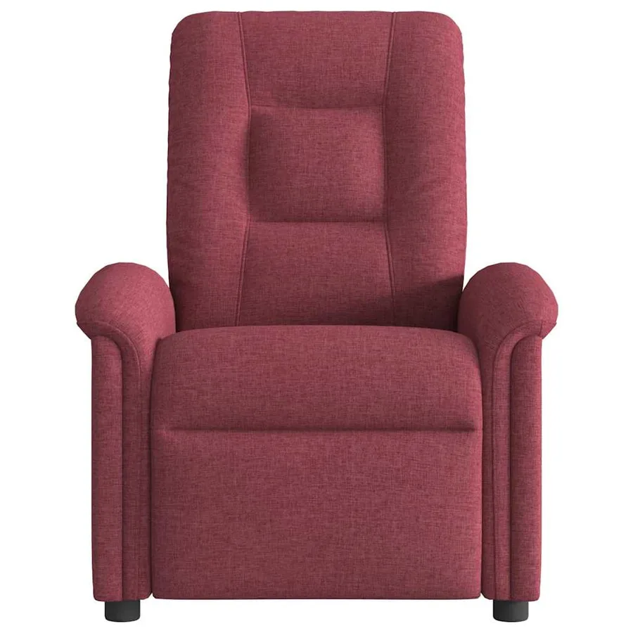 Fauteuil de massage inclinable Rouge bordeaux Tissu - 3