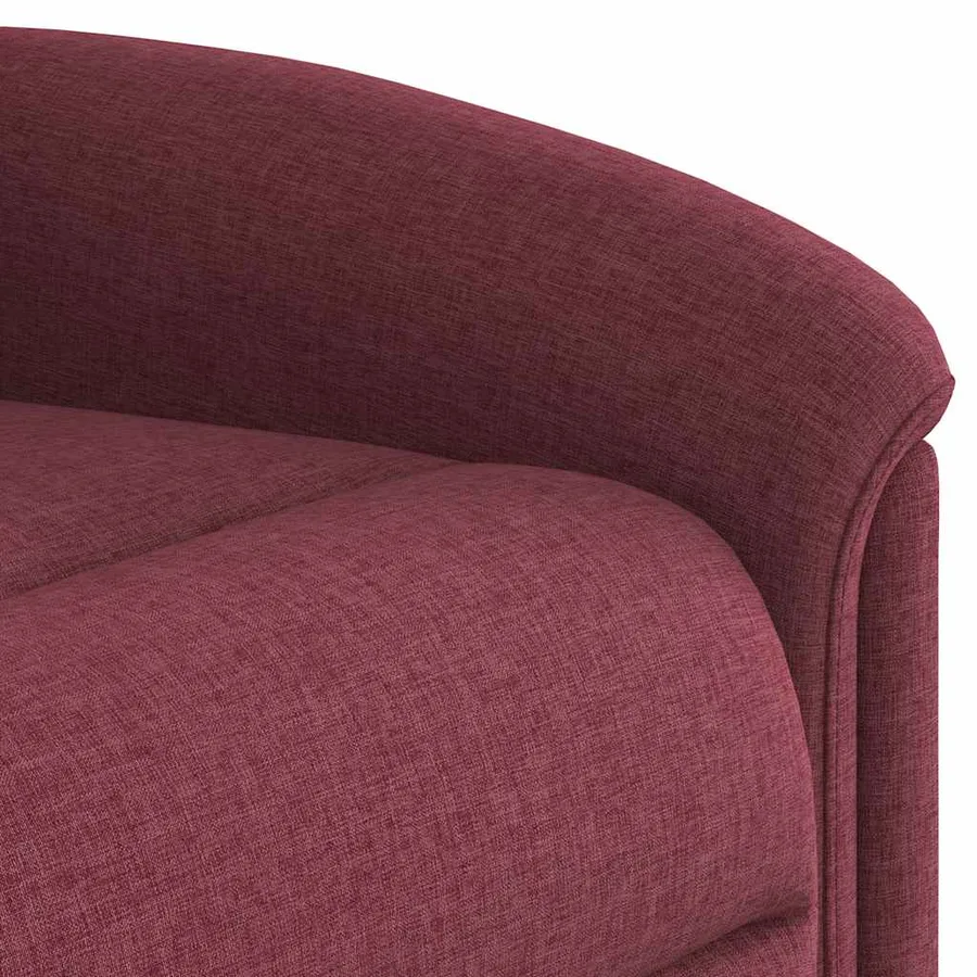 Fauteuil de massage inclinable Rouge bordeaux Tissu - 9
