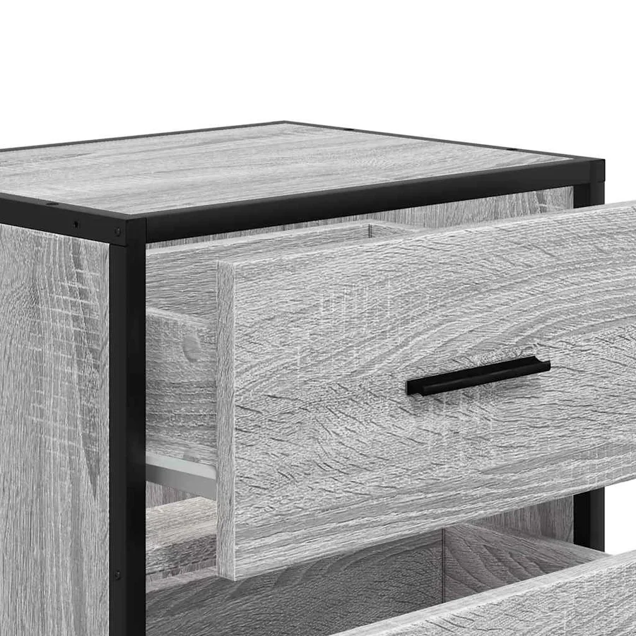 Tables de chevet murales 2 pcs sonoma gris 40x31x39,5 cm - 10