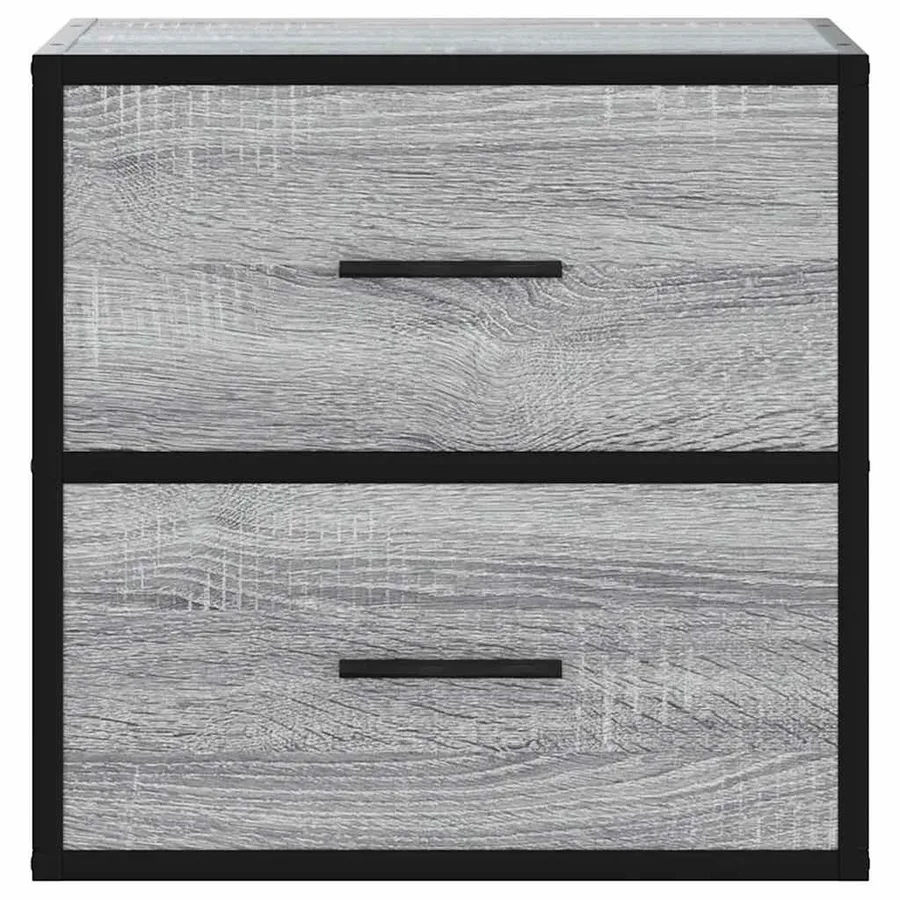 Tables de chevet murales 2 pcs sonoma gris 40x31x39,5 cm - 5