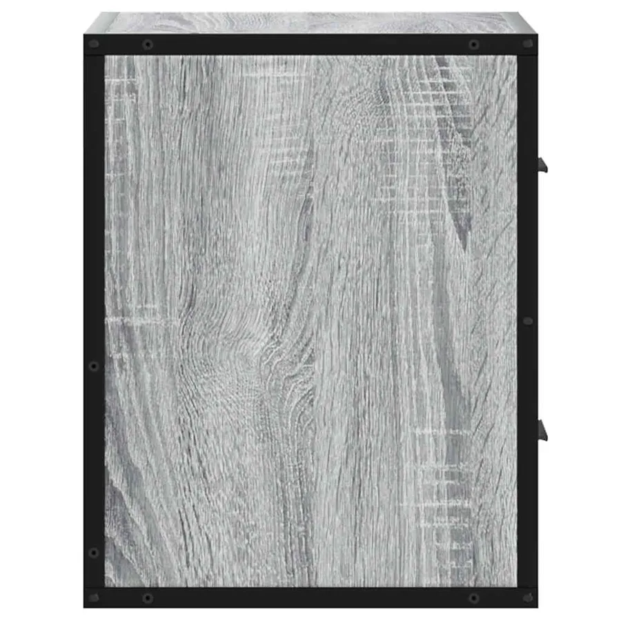 Tables de chevet murales 2 pcs sonoma gris 40x31x39,5 cm - 7