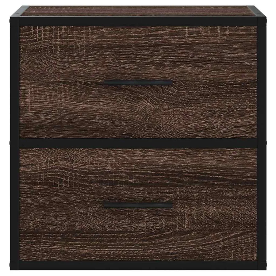 Tables de chevet murales 2 pcs chêne marron 40x31x39,5 cm - 5