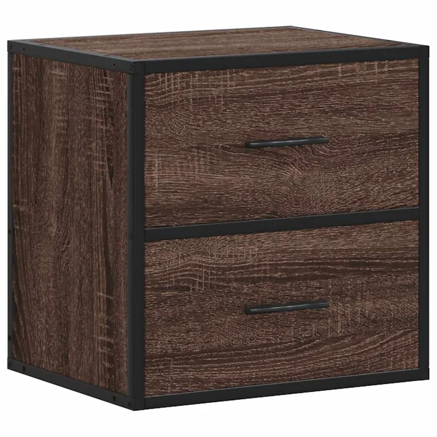 Tables de chevet murales 2 pcs chêne marron 40x31x39,5 cm - 6