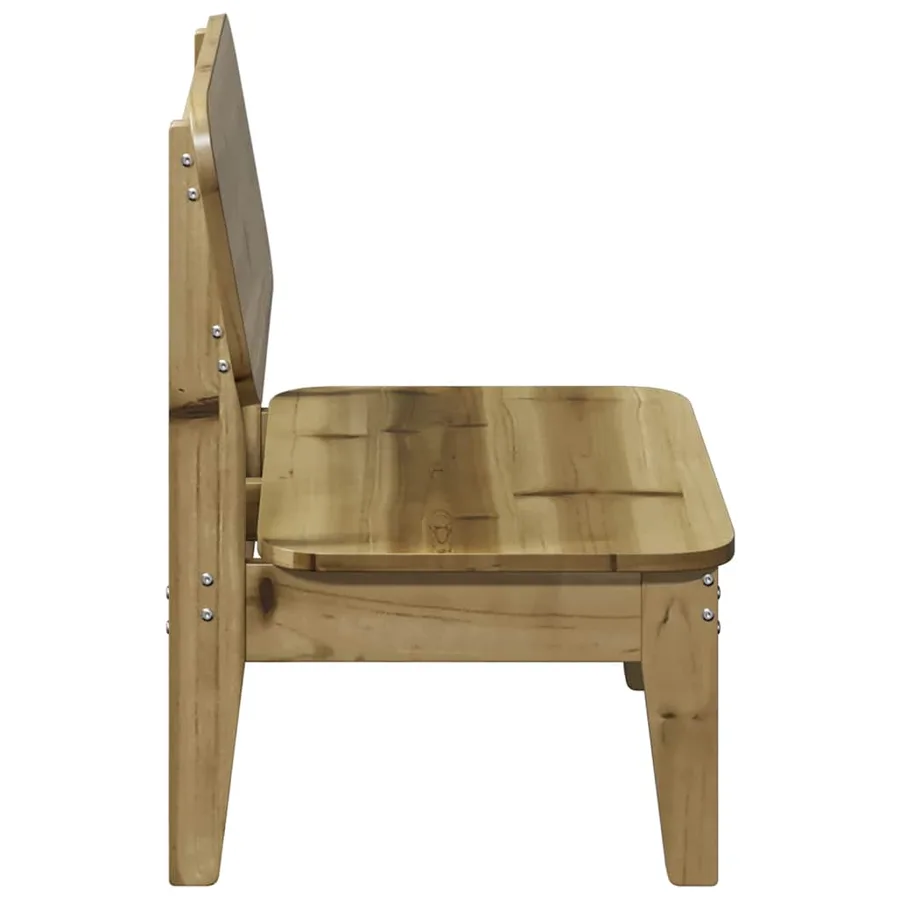 Chaise de jardin 60x52,5x72 cm bois de pin imprégné - 4