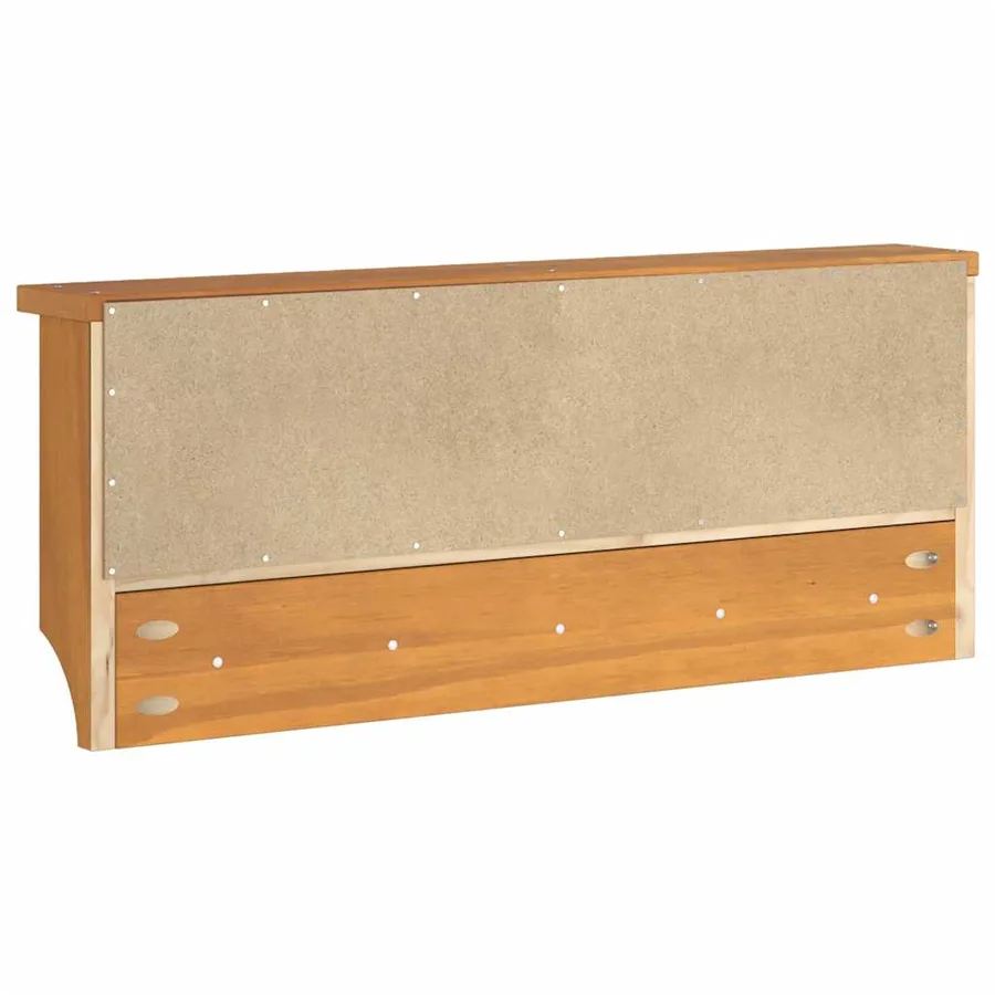 Porte-manteau mural SANDNES 87x12x35 cm bois massif pin - 7