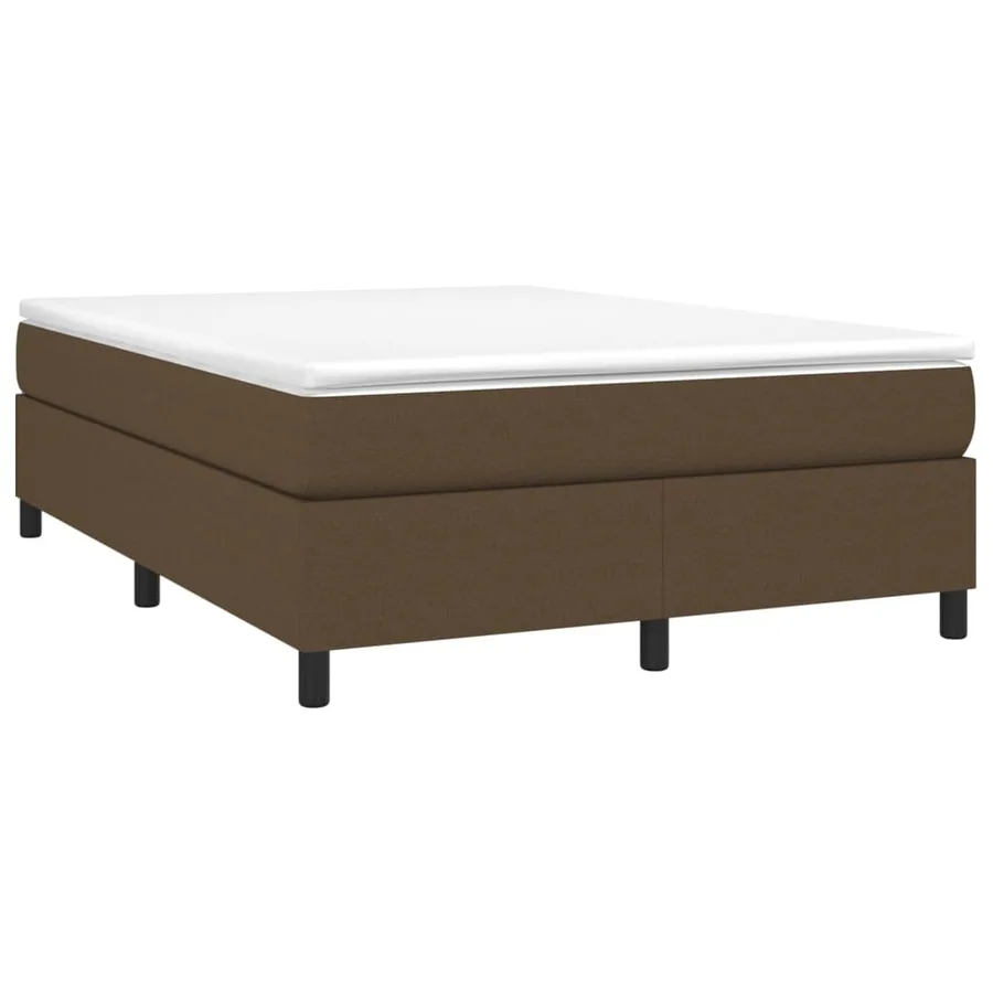 Sommier à lattes de lit avec matelas Marron foncé 140x190 cm - 3