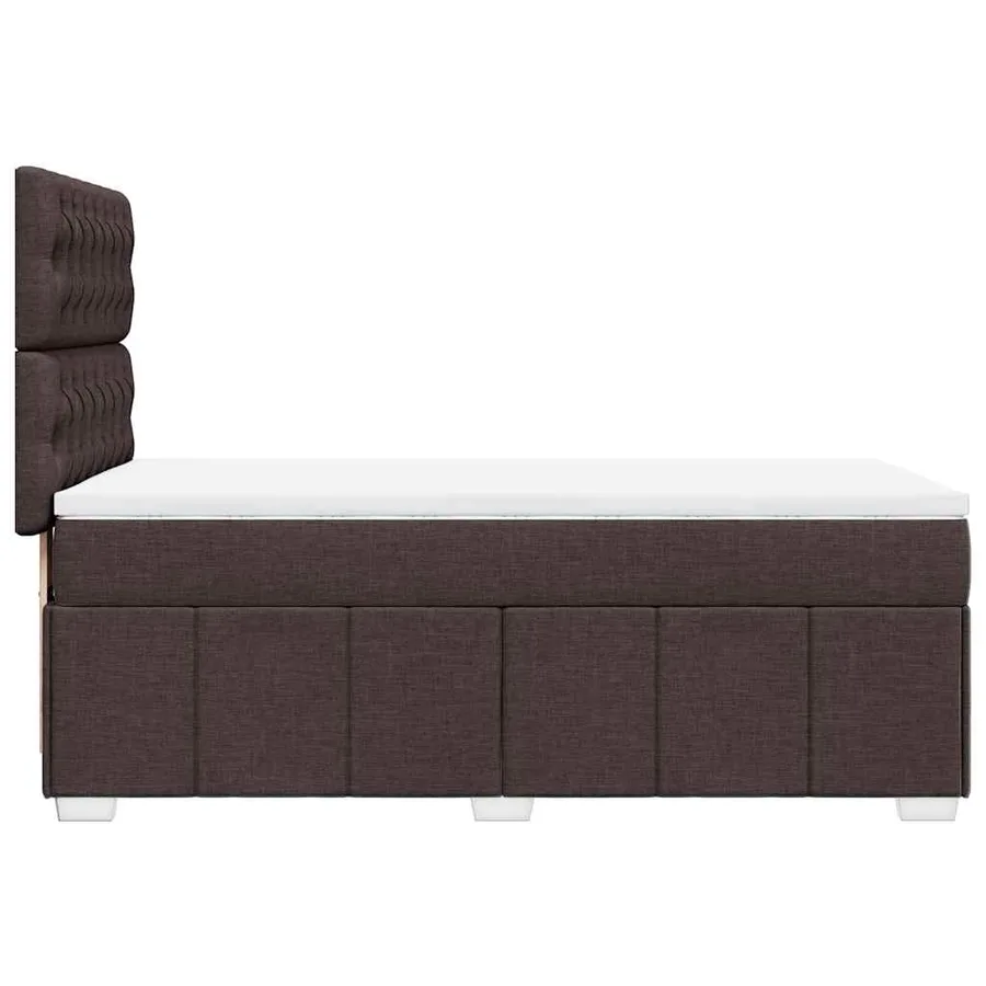Sommier à lattes de lit avec matelas Marron foncé 90x200 cm - 7