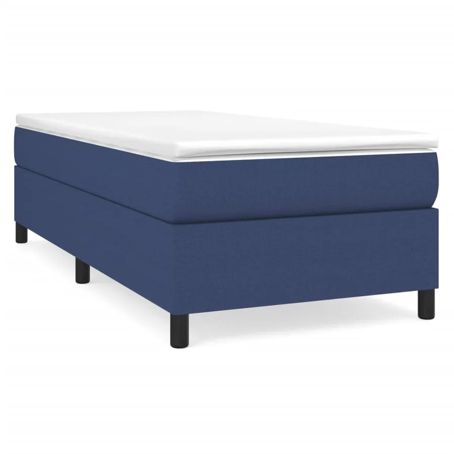 Sommier à lattes de lit avec matelas Bleu 80x200 cm Tissu - 2