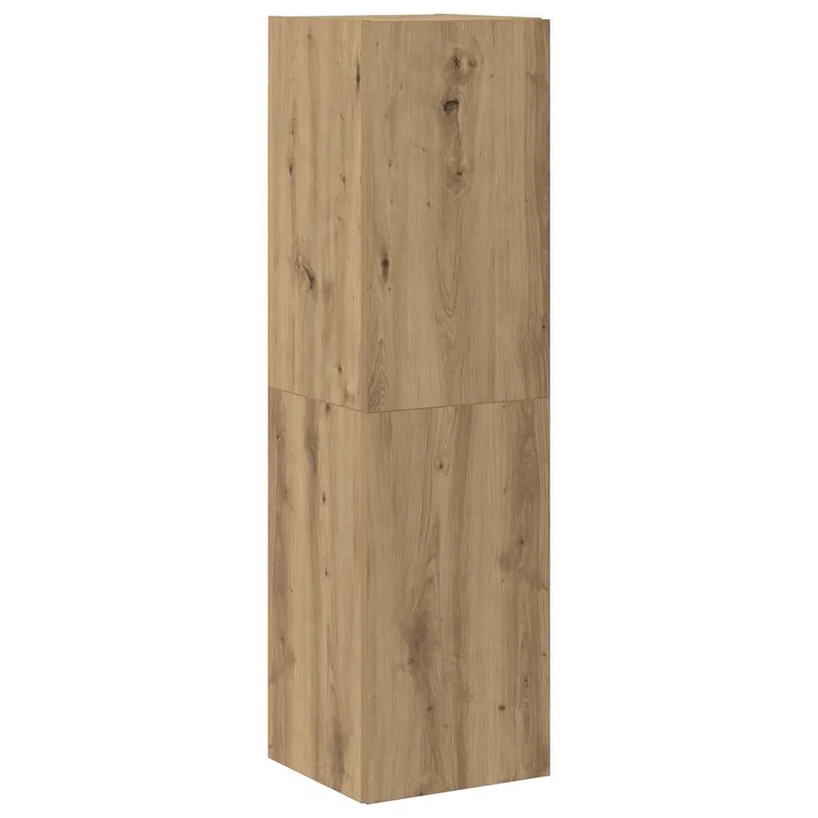 Meubles TV muraux 6 pcs chêne artisanal bois d'ingénierie - 7