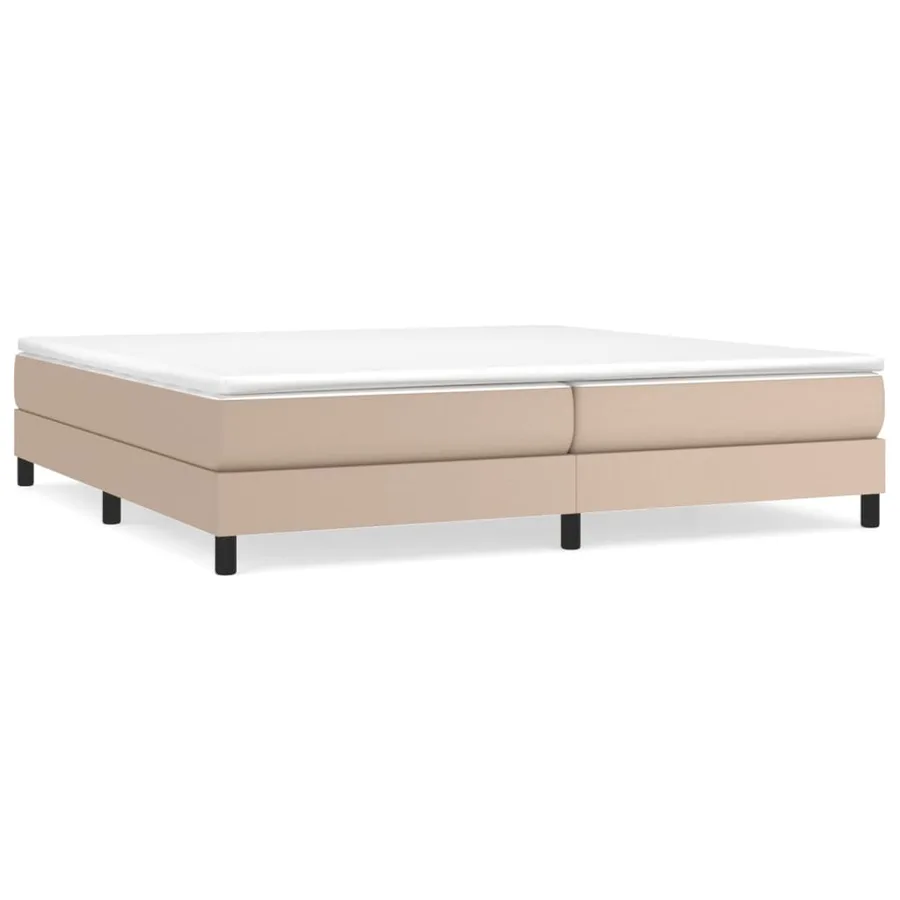 Sommier à lattes de lit avec matelas Cappuccino 200x200 cm - 2