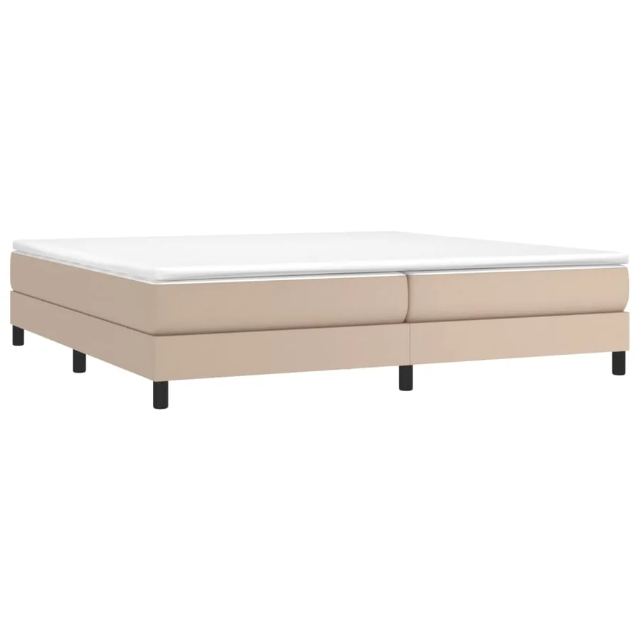 Sommier à lattes de lit avec matelas Cappuccino 200x200 cm - 3