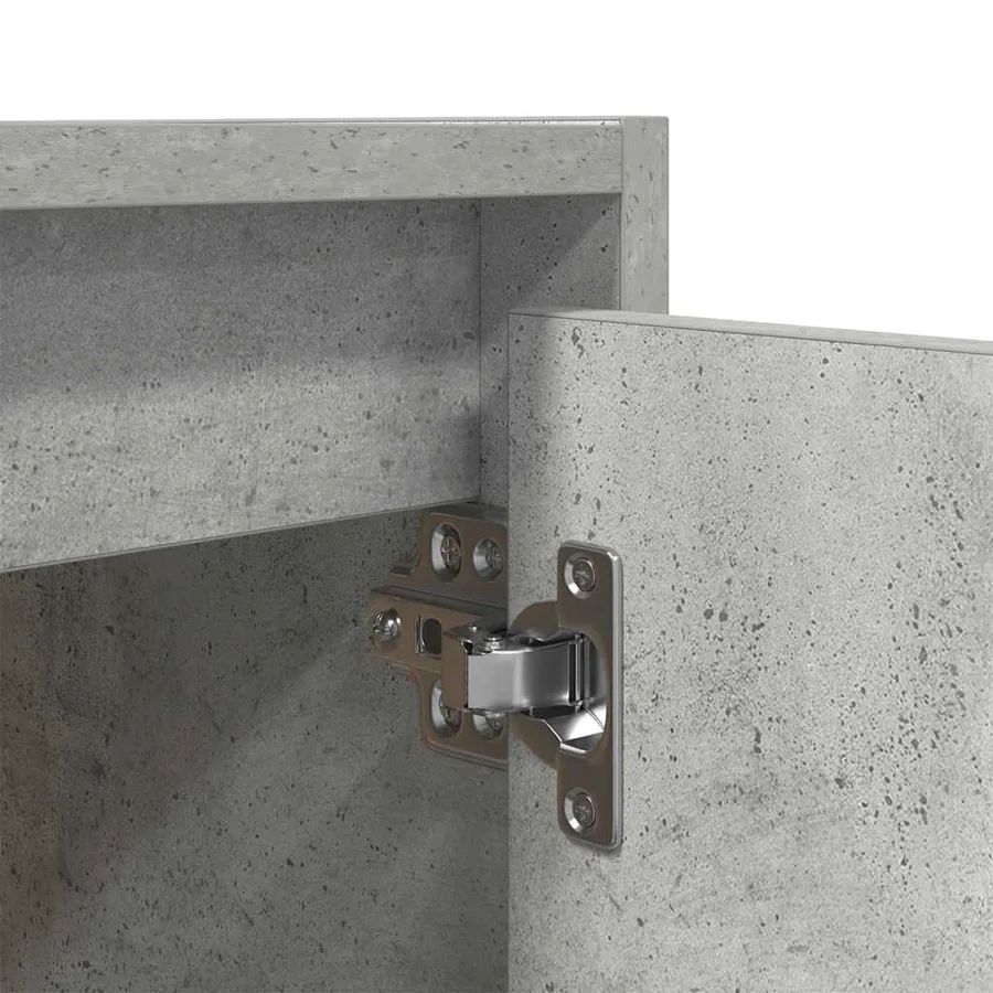 Table de chevet murale gris béton 38x34x40 cm - 11