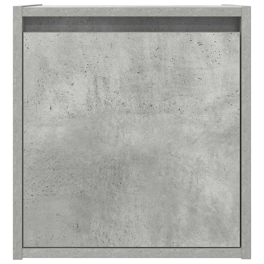 Table de chevet murale gris béton 38x34x40 cm - 6