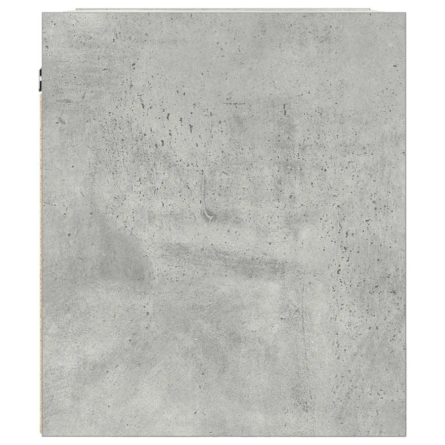 Table de chevet murale gris béton 38x34x40 cm - 7